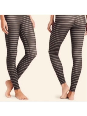 NWT Athleta Striped Full Length Chaturanga Tights size XS